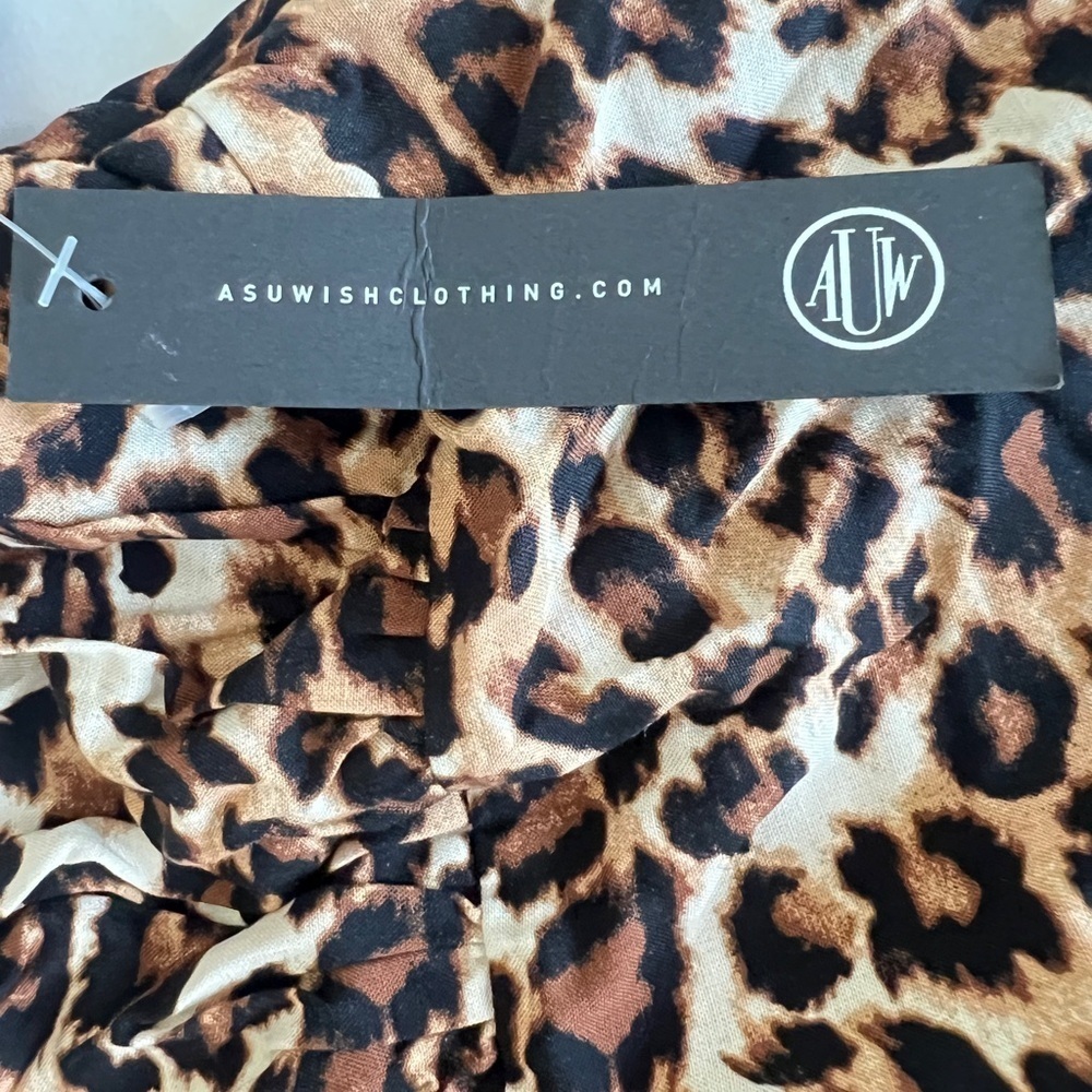 As U Wish Animal print Short Sleeve Midi Dress - Picture 7 of 8